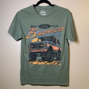 Ford Men's Olive Bronco Graphic Tee